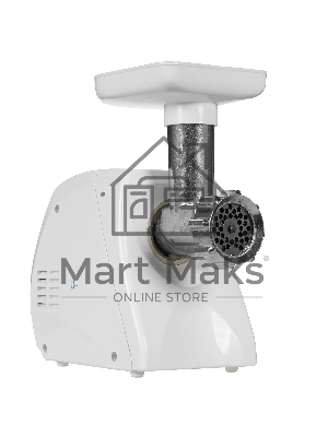 Мясорубка электрическая Ротор Альфа ЭМШ 35/250-1 белый, 1500 Вт, 0.6 кг/мин, защита от перегрузки, насадки - 2