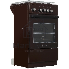 Плита газовая De Luxe 5040.32Г (КР) ЧР 014 коричневый, конфорок 4 шт, духовка 46 л, 50 см x 85 см x 50 см