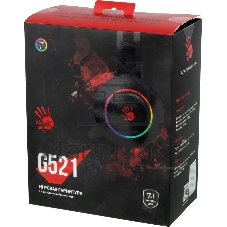 Гарнитура Bloody G521 чёрный, проводная, USB