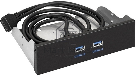 Планка USB на переднюю панель ExeGate U5H-615, 5,25