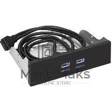 Планка USB на переднюю панель ExeGate U5H-615, 5,25