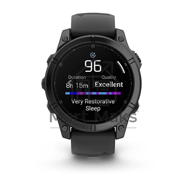 Смарт-часы Garmin Fenix E AMOLED темно-серый, черный 47мм