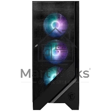 Корпус MSI MAG FORGE 320R Airflow, Midi-Tower, чёрный, 4 x 120 мм