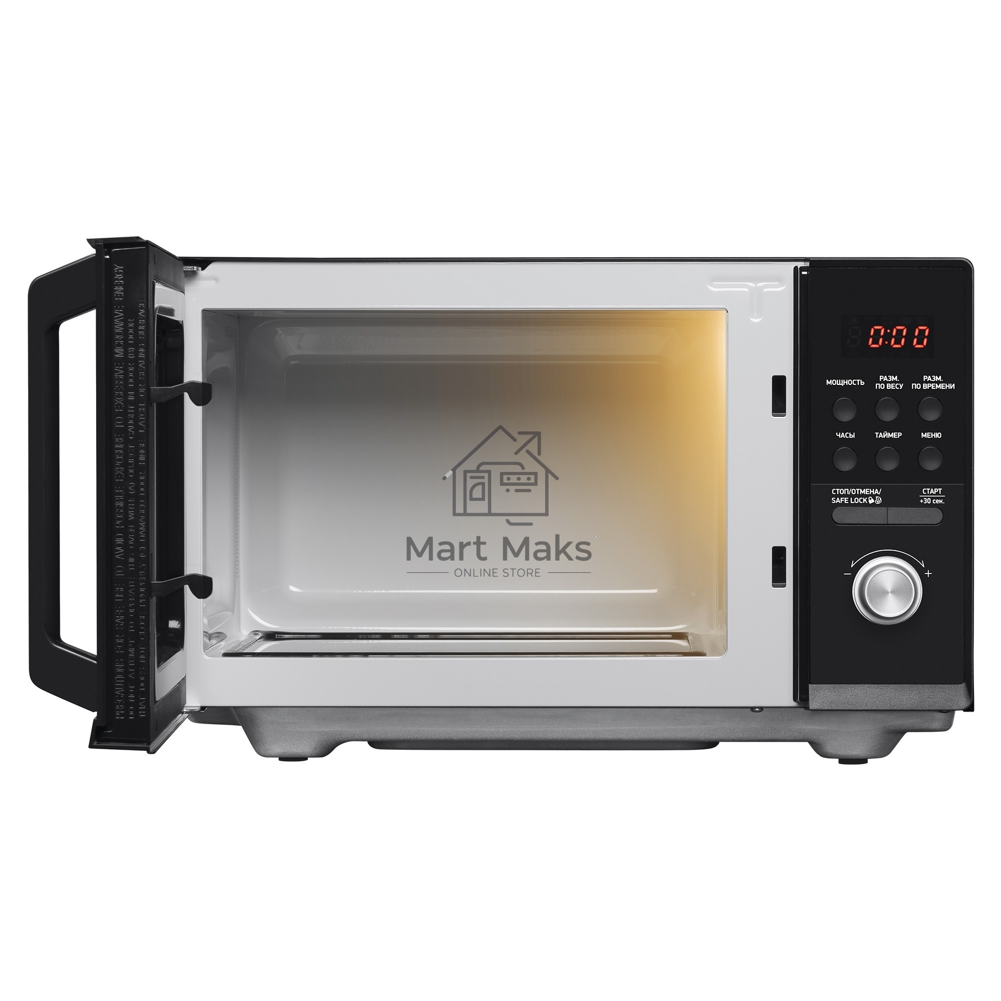 Микроволновая печь BBK 25MWS-954T/B черный, 25 л, 900 Вт, поворотный/кнопки