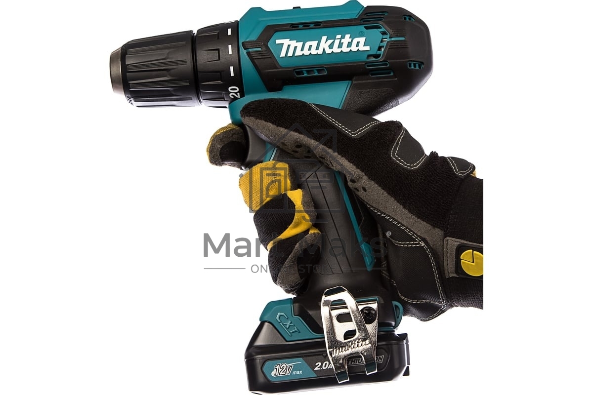 Дрель-шуруповерт аккумуляторная Makita DF333DWAE Аккумуляторная, Кейс