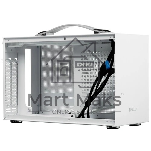 Компьютерный корпус  PCCooler I100 PRO MESH WH, Mesh Compact, белый, SPCC, no fans ITX 60/300/SFX PSU support; 1x2.5