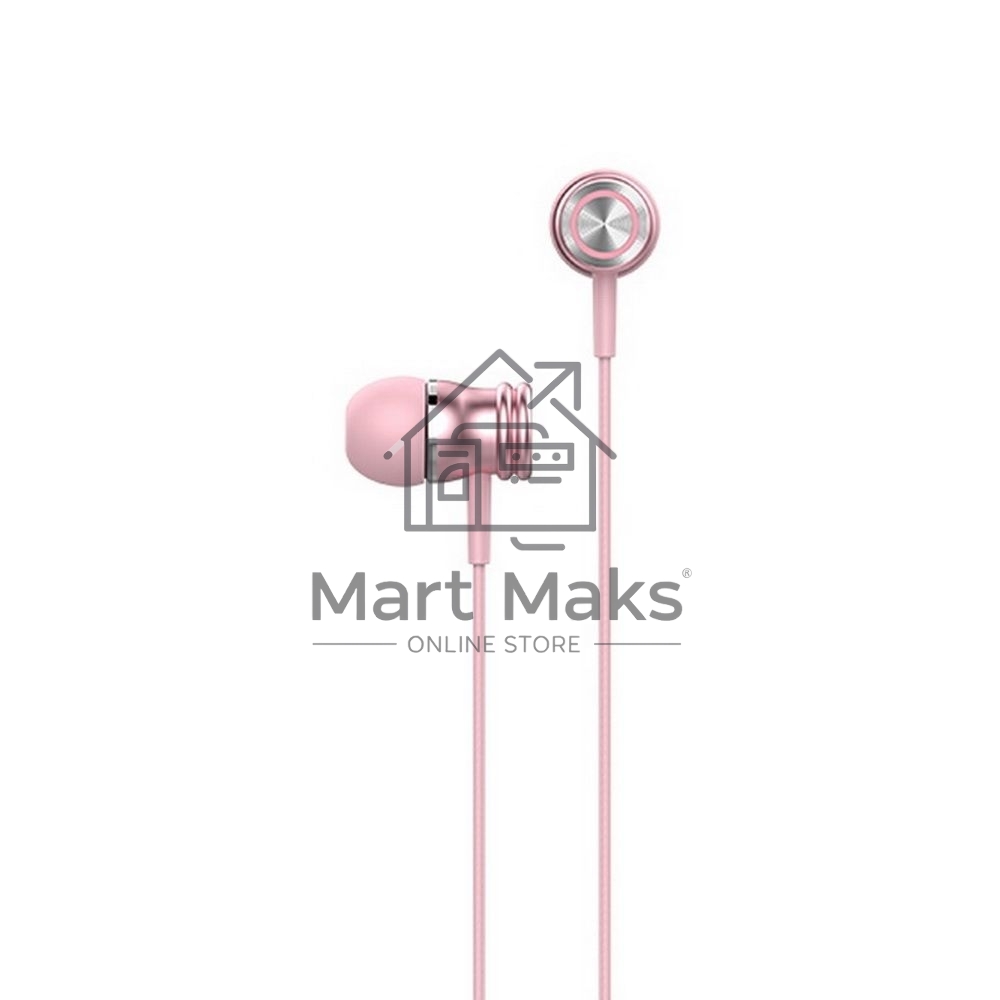 Наушники проводные Havit Wired earphone розовый