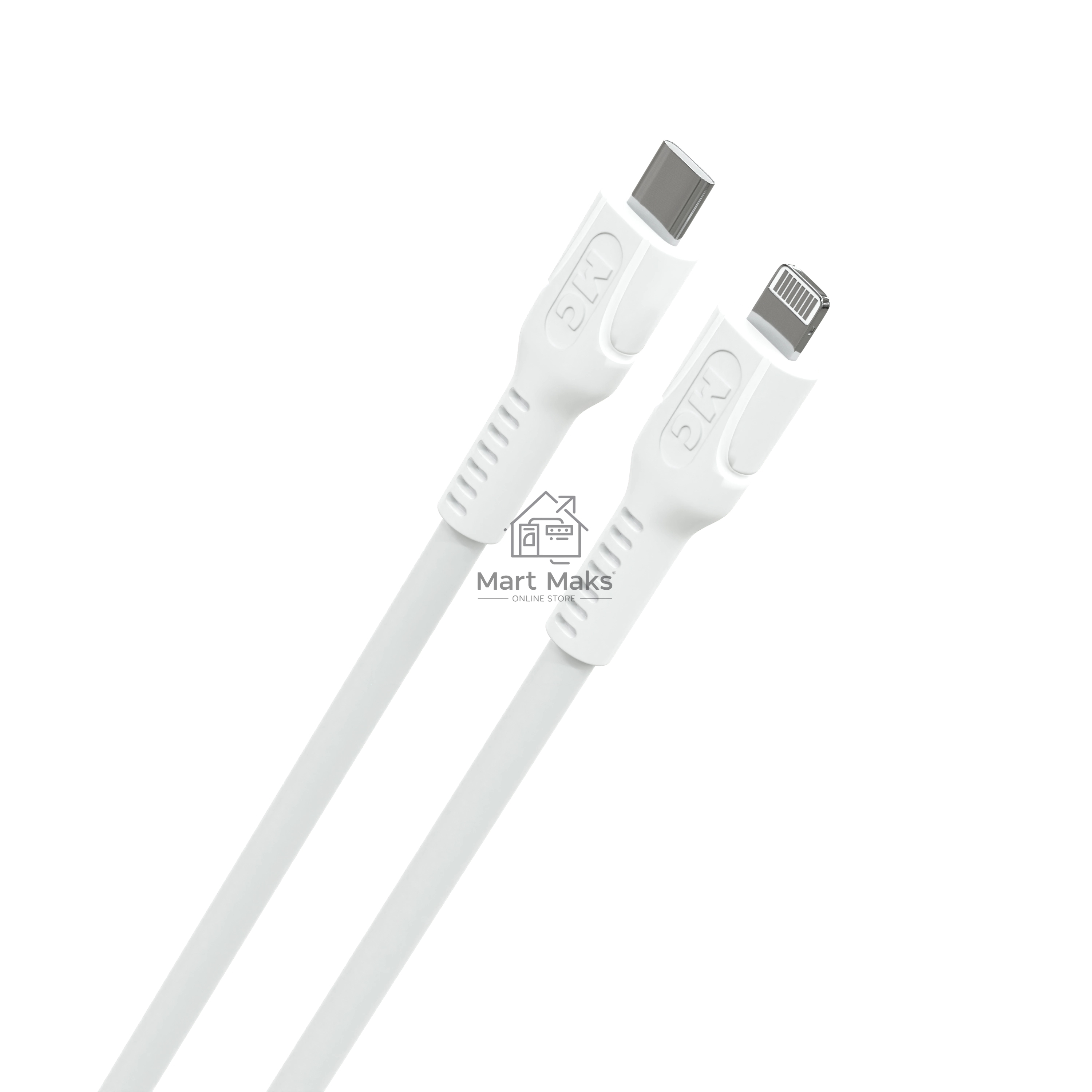 Кабель MORE CHOICE (4620202553713) K65ia 2м USB 3.0A PD 27W для Lightning ng 8-pin - 2 м, белый