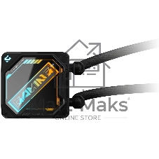 Жидкостная система охлаждения GIGABYTE Gaming GME 360 ARGB черный, алюминий/медь, 2200 об/мин, 35.8 дБ, 4 pin