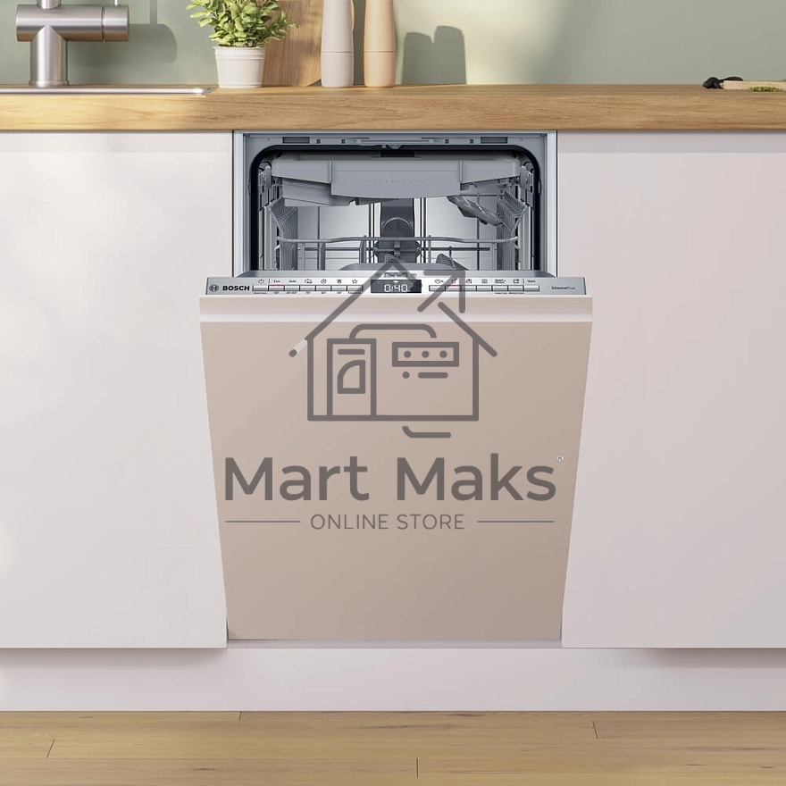Встраиваемая посудомоечная машина Bosch SPV4EMX10E, серебристый, 44.8 см, 10 компл., 44 дБ, класс C