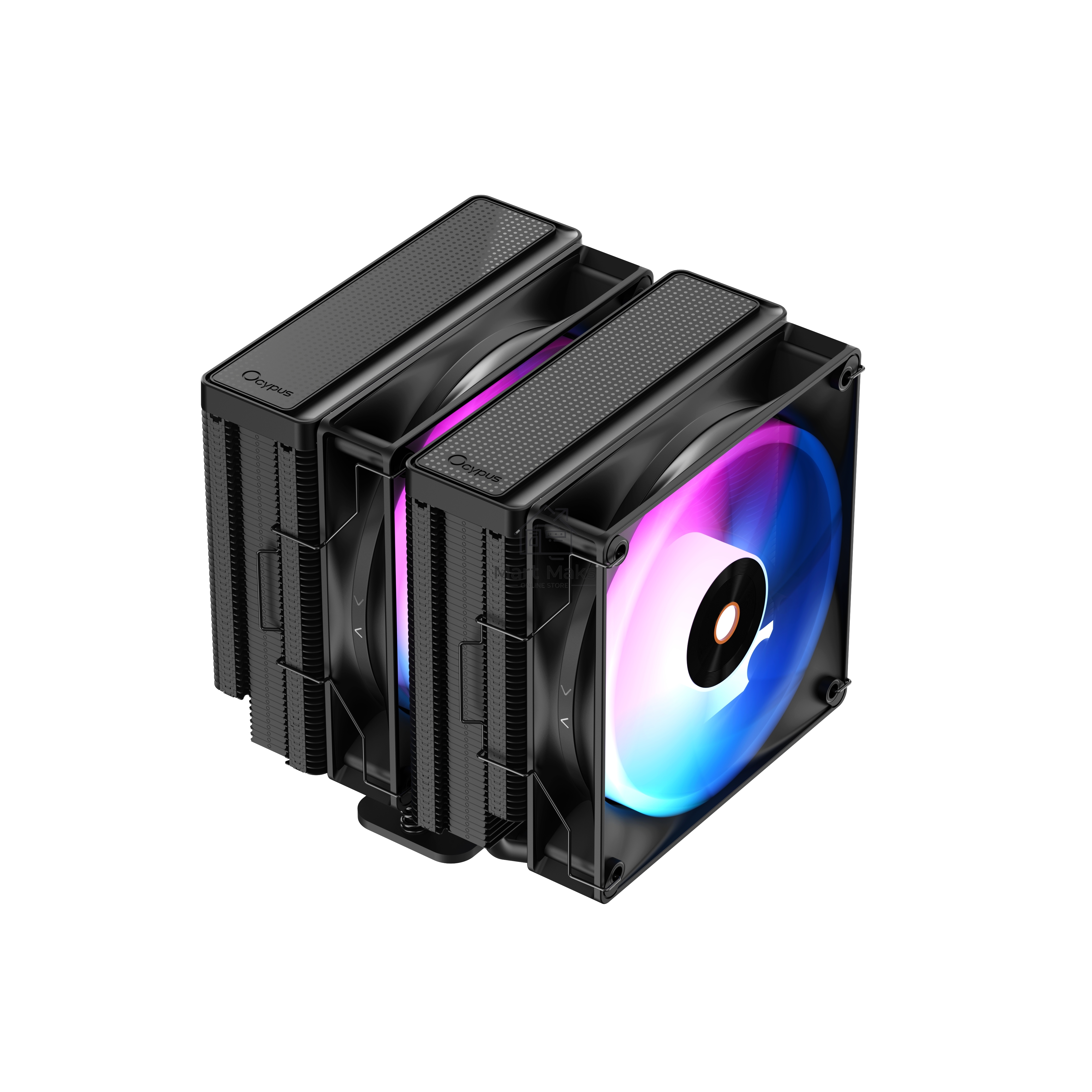 Кулер Ocypus Delta A62 BK ARGB черный 120мм алюминий+медь 2000rpm 29db 4-pin 260W 156мм