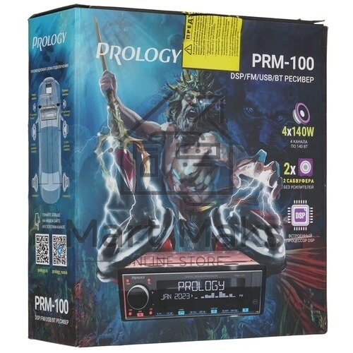 Автомагнитола Prology PRM-100 1DIN 4x140Вт