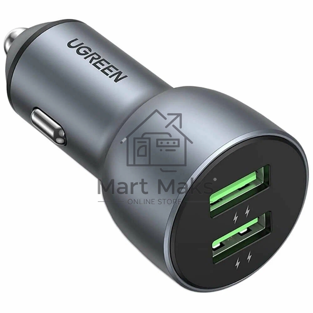 Автомобильное зарядное Ugreen CD213-10144 Gray
