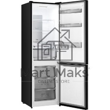 Холодильник Weissgauff WRK 2000 Total NoFrost Inverter Rock Glass графит двухкамерный 240/95л морозилка снизу