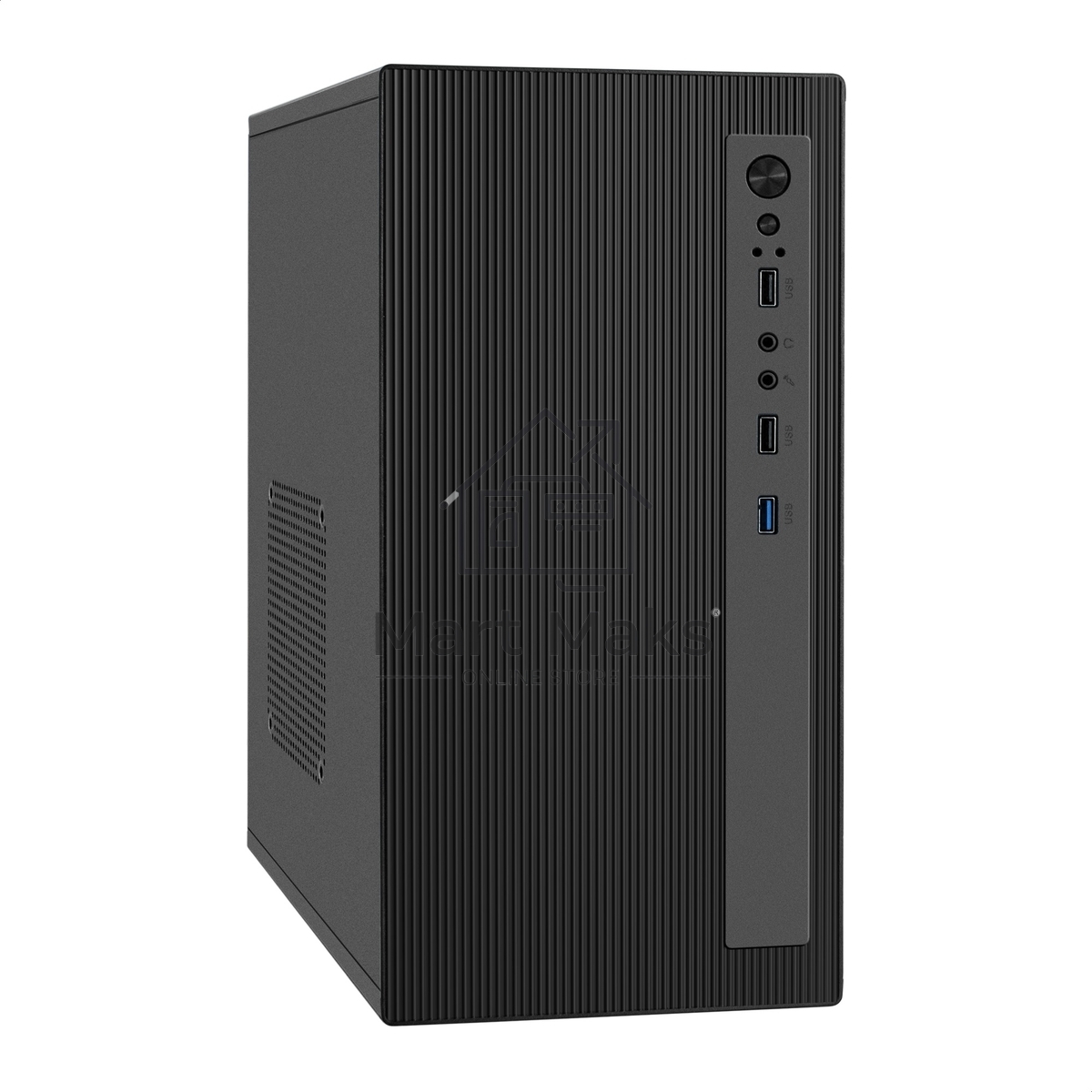 Корпус Minitower ExeGate BAA-303MU-AAA400 (mATX, БП AAA400 с вент. 8см, 2*USB+1*USB3.0, HD Audio, черный)