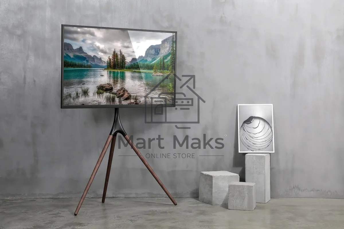 Подставка для телевизора Cactus CS-ST1246BKWN черный/орех, 45