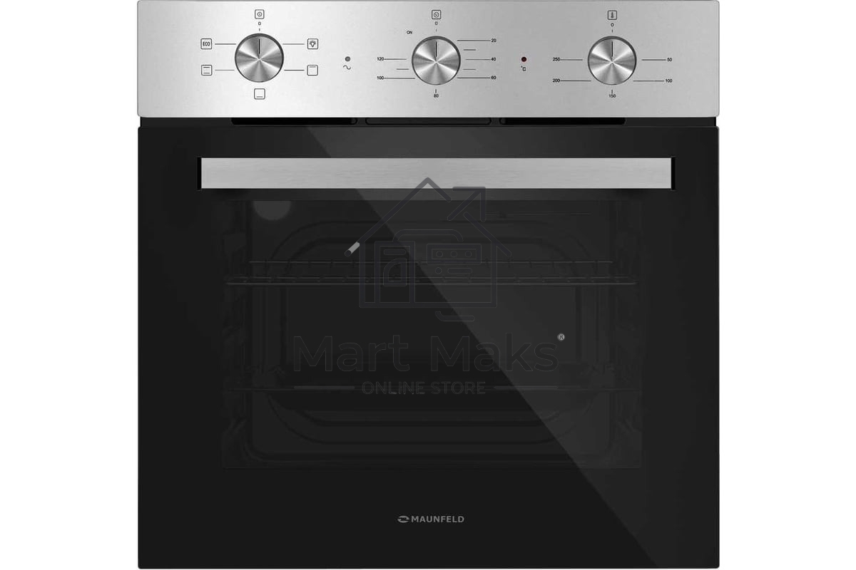 Шкаф духовой электрический Maunfeld AEOC6050SM, 60 л, 250 °C, гриль, класс A