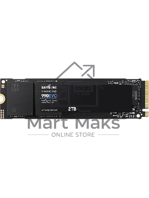 Накопитель SSD Samsung 990 EVO, 2000Gb, PCIe 4.0 x4, M.2 2280, NVMe, R/W 5000/4200