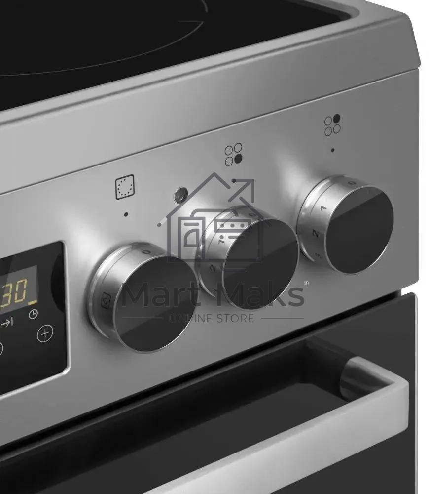 Плита электрическая Maunfeld MEC55CS08D серебристый, конфорок 4 шт, духовка 60 л, 50 см x 85 см x 60 см