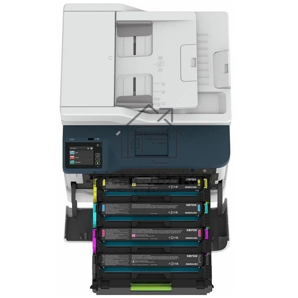 МФУ лазерный Xerox С235V_DNI, A4, цветной, печ. до 22 стр/мин., скан. до 20 стр/мин., 600x600dpi, Ethernet, Wi-Fi, USB