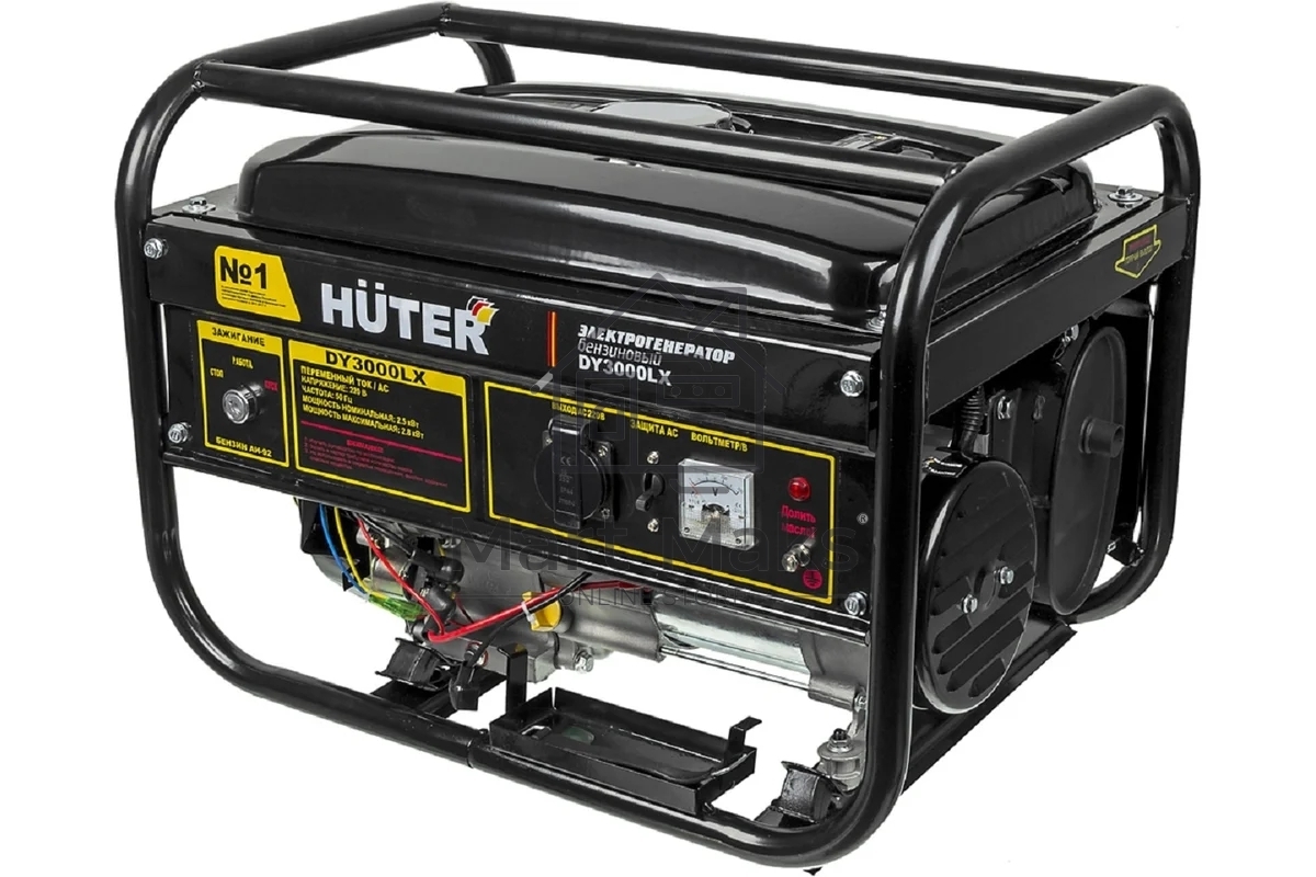 Электрогенератор дизельный Huter DY3000LX, 2.7 кВт, 67 дБ, 45 кг