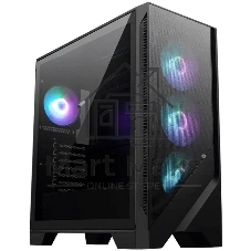 Корпус MSI MAG FORGE 320R Airflow, Midi-Tower, чёрный, 4 x 120 мм