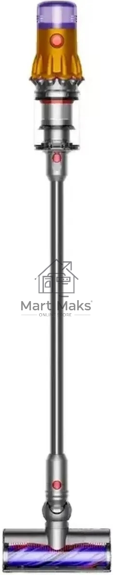 Пылесос вертикальный Dyson SV46 V12 Detect Slim Absolute серебристый/желтый, питание от аккумулятора, 150 Вт, уборка сухая, пылесборник 0.35 л, работа от АКБ max 60 мин.