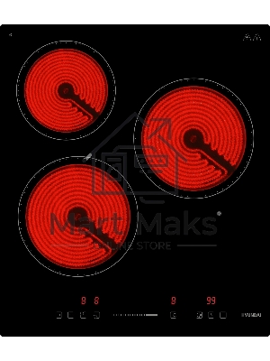 Варочная поверхность Hyundai HHE 4554 BG, черный