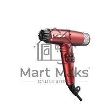 Фен GA.MA IQ LITE красный, 1600 Вт, компактный, ионизация