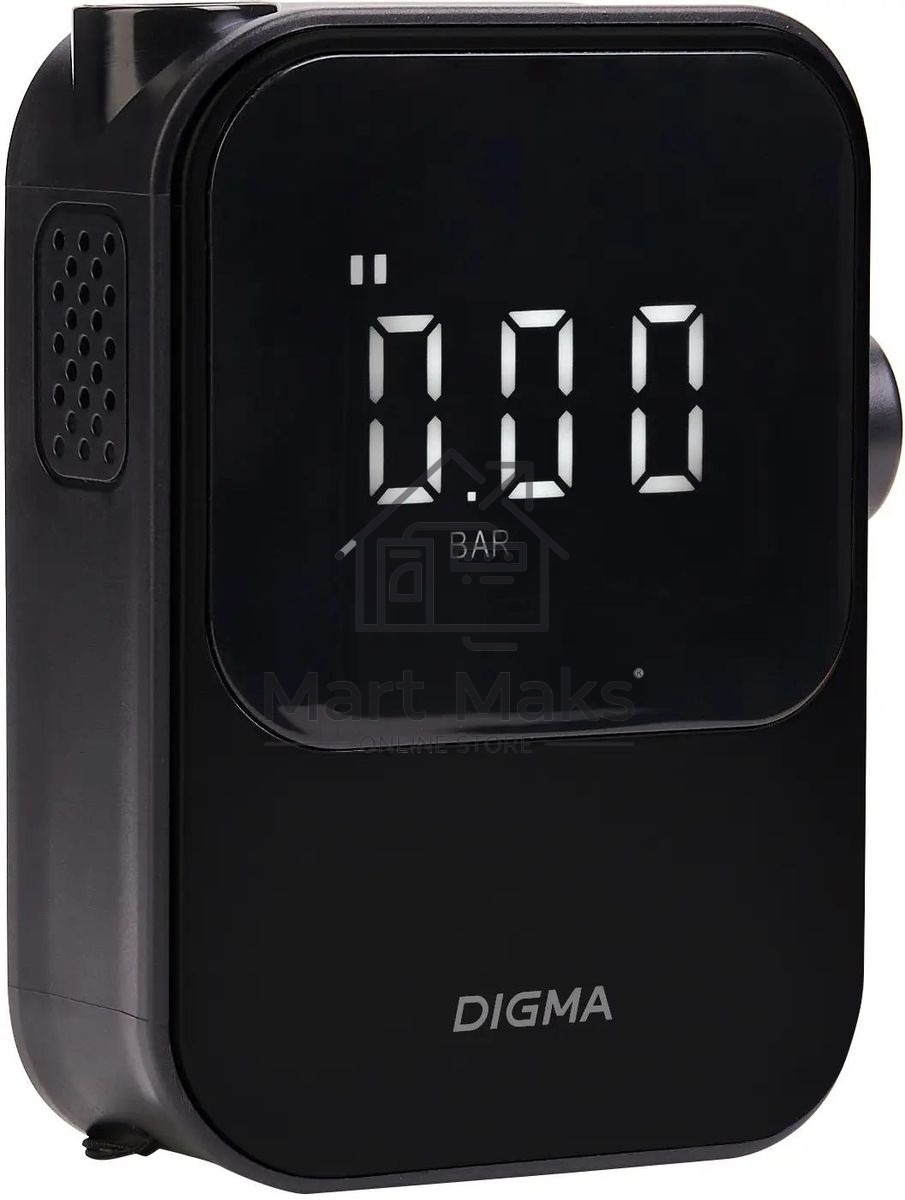 Автомобильный компрессор Digma QBK-120B черный, шланг 0.2м