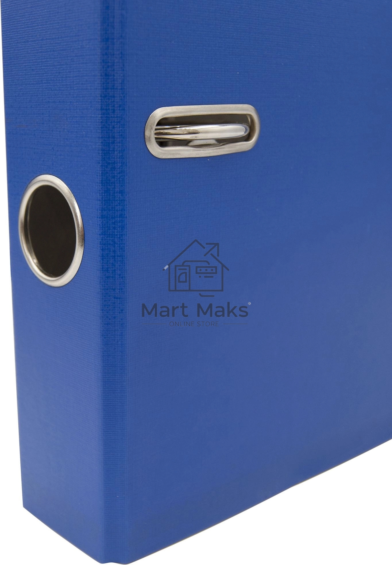 Папка-регистратор Silwerhof A4 75мм ПВХ/бумага синий без. окант. сборная (упак.:2шт)