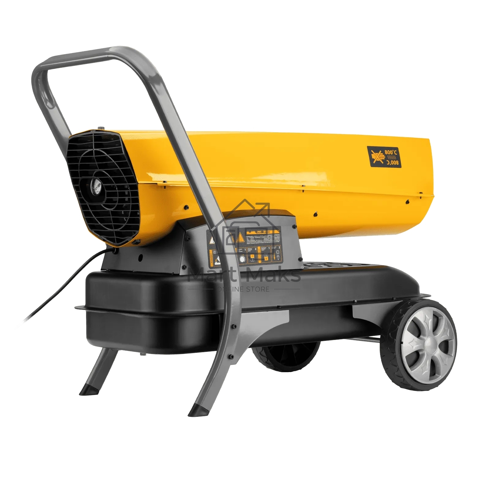 Дизельная тепловая пушка Denzel DHG-45i, 45 кВт, 1000 м3/ч, прямой нагрев, электронный термостат