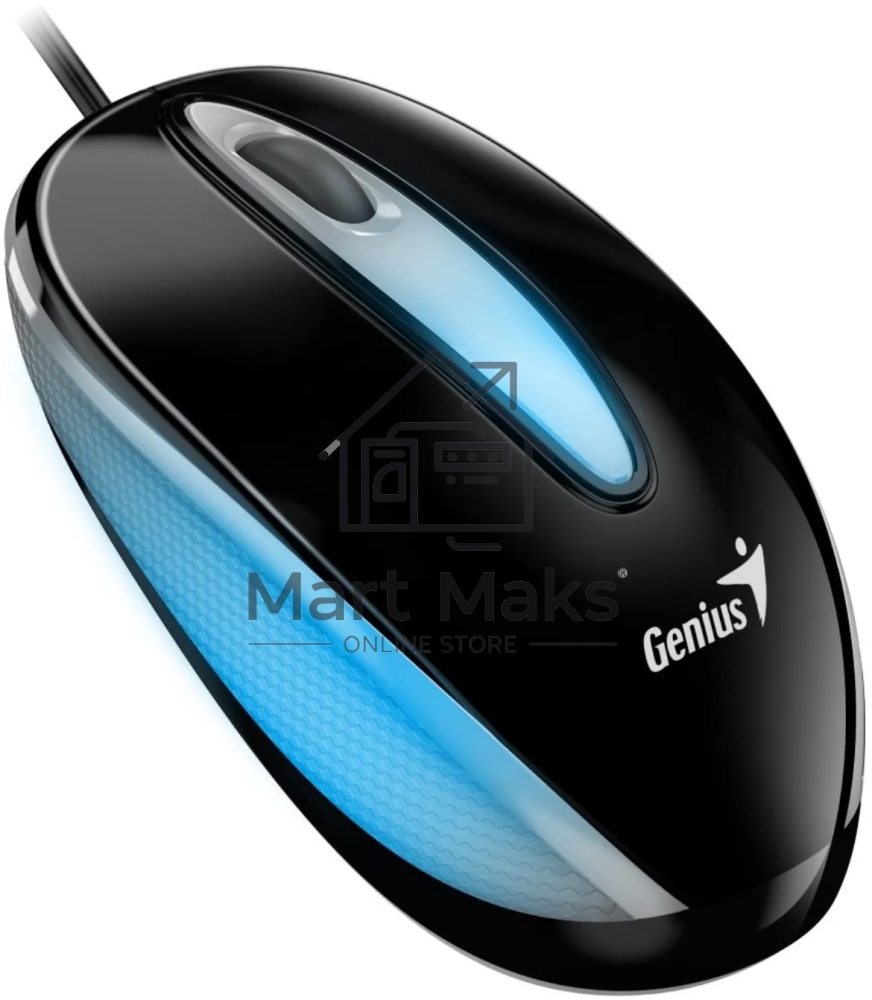 Мышь проводная Genius DX-Mini черный, 1000 dpi, USB, кнопки - 3