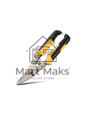 Ножницы по металлу Deli DL351215 215мм, нержавеющая сталь, прорезиненная рукоятка, возвратная пружина Ножницы по металлу Deli DL351215 215мм, нержавеющая сталь, прорезиненная рукоятка, возвратная пружина