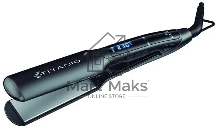 Выпрямитель для волос GA.MA X - WIDE DIGITAL PTC 4D TITANIO (GI3036) 40 Вт, 150 -230°С (5 уровней), черный