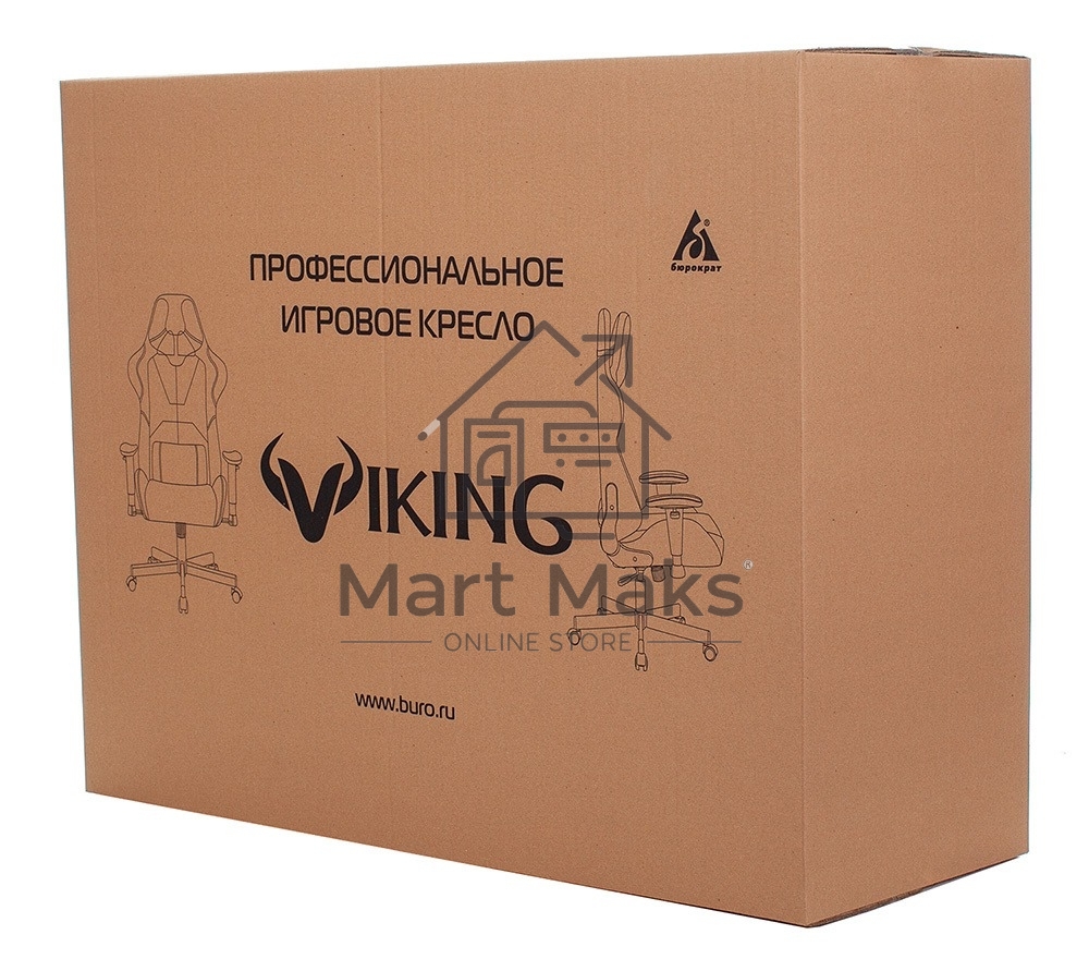 Кресло игровое Бюрократ VIKING 2 AERO ORANGE черный/оранжевый, искусст.кожа/ткань