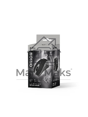 Мышь проводная Perfeo ORION черный/серый, 1000 dpi, USB, кнопки - 3