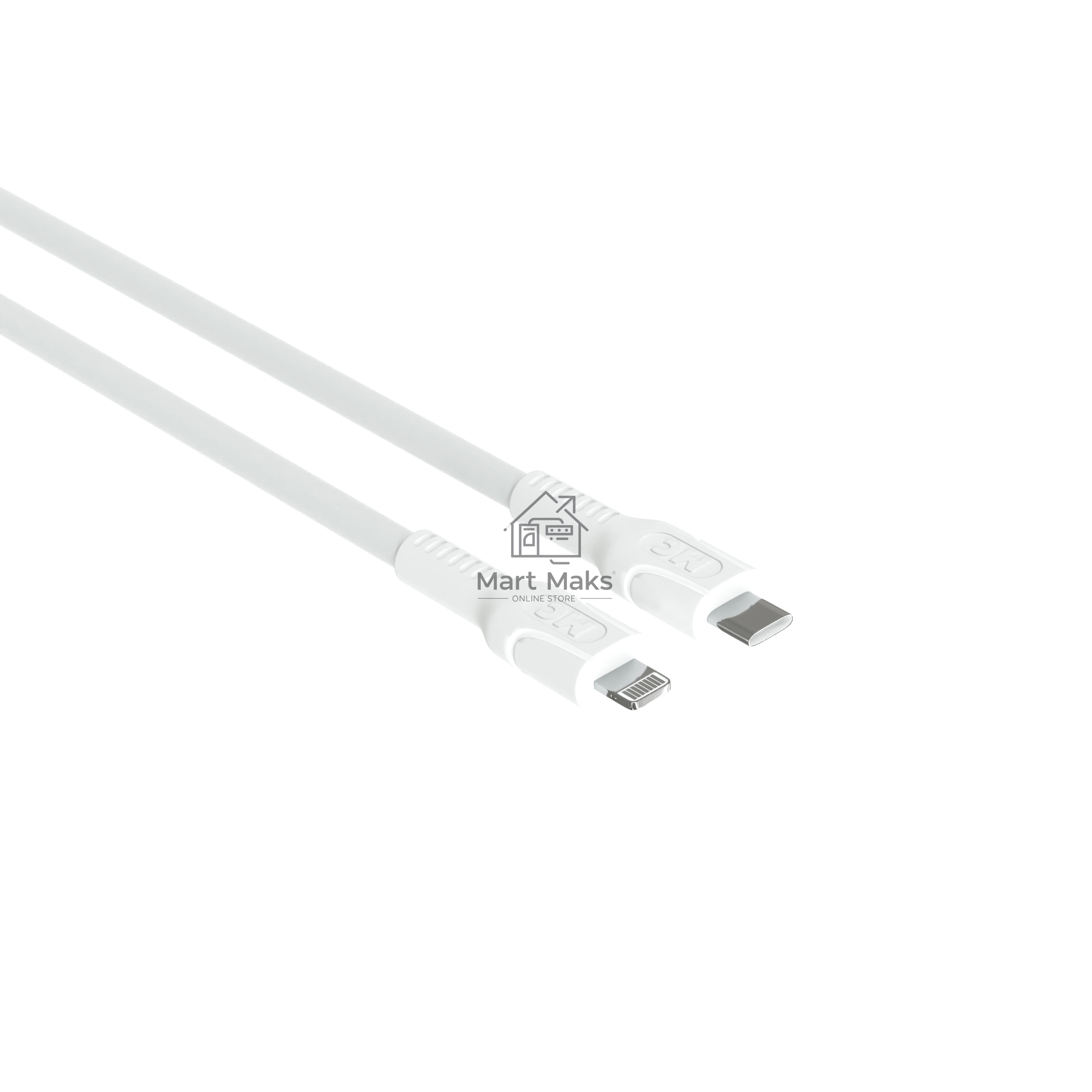 Кабель MORE CHOICE (4620202553713) K65ia 2м USB 3.0A PD 27W для Lightning ng 8-pin - 2 м, белый