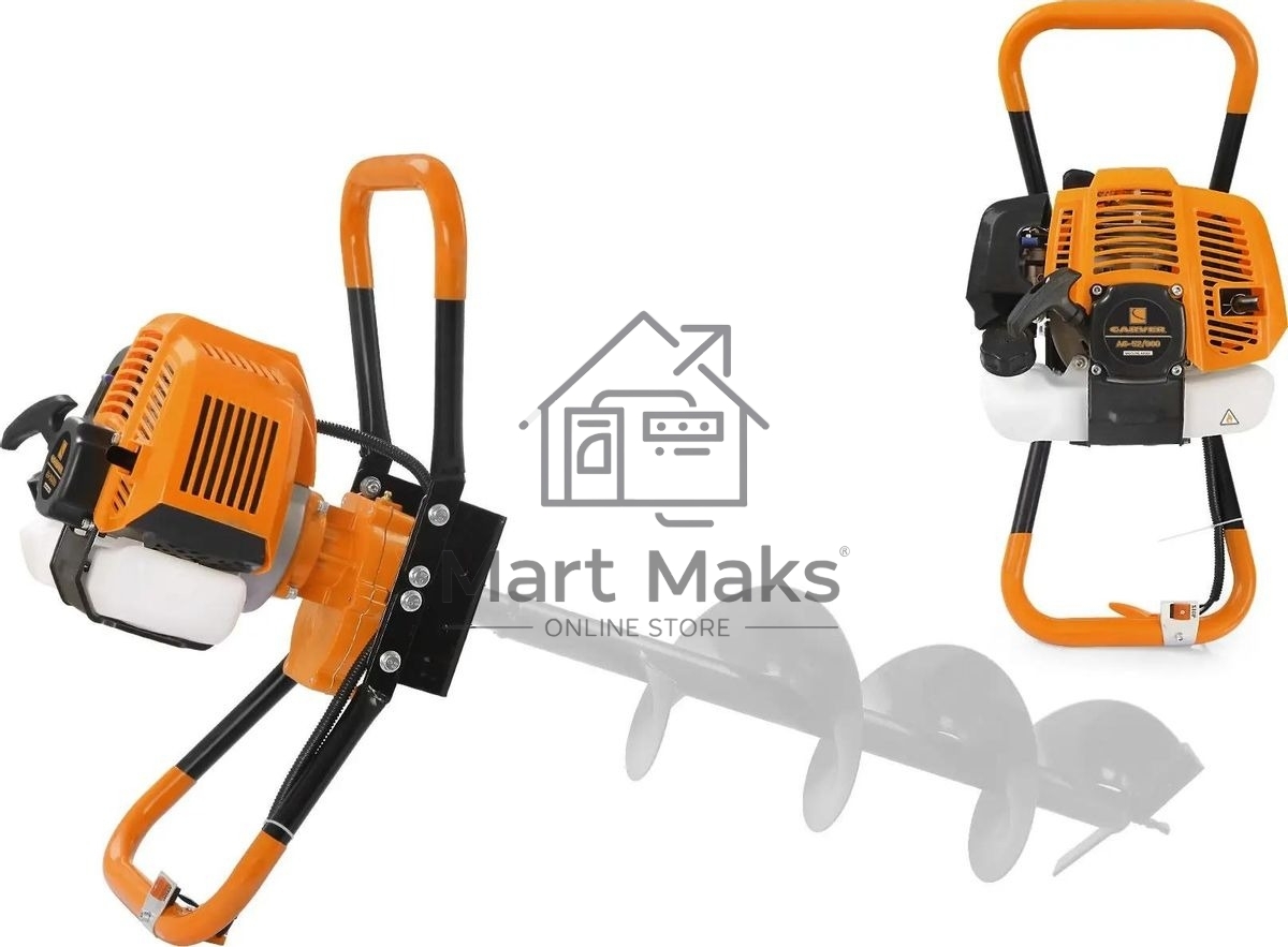 Мотобур CARVER AG-52/000 без шнека dпос=20мм 52см3