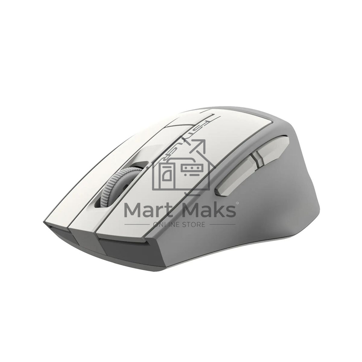 Мышь беспроводная A4Tech Fstyler FG30 белый/серый, 2000 dpi, радиоканал, USB, кнопки - 5