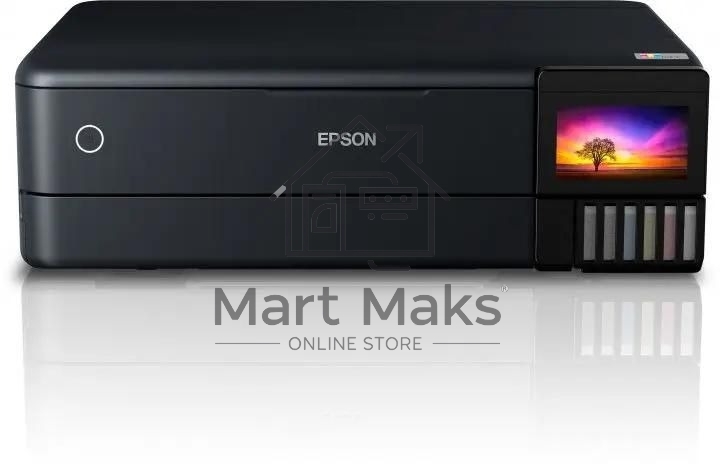 МФУ струйное Epson L8180 (C11CJ21403/C11CJ21402) A3 Duplex Net WiFi USB RJ-45 черный