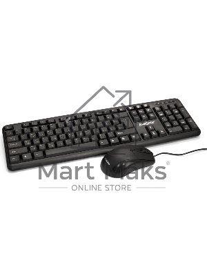 Комплект клавиатура+мышь ExeGate Professional Standard Combo MK120 проводной, USB, 1000 DPI, чёрный
