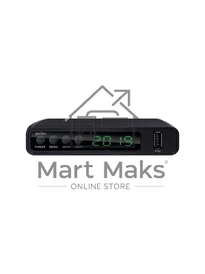Приставка для цифрового ТВ Perfeo STREAM черный, DVB-T2, DVB-T, DVB-C, HDMI, USB 2.0 х2