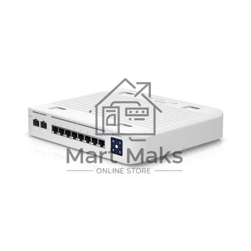 Коммутатор PoE в стойку Ubiquiti UniFi Switch Enterprise 8 PoE [USW-Enterprise-8-PoE] 8х 2.5G RJ45, 2х 10G SFP+, раздача 120 Вт