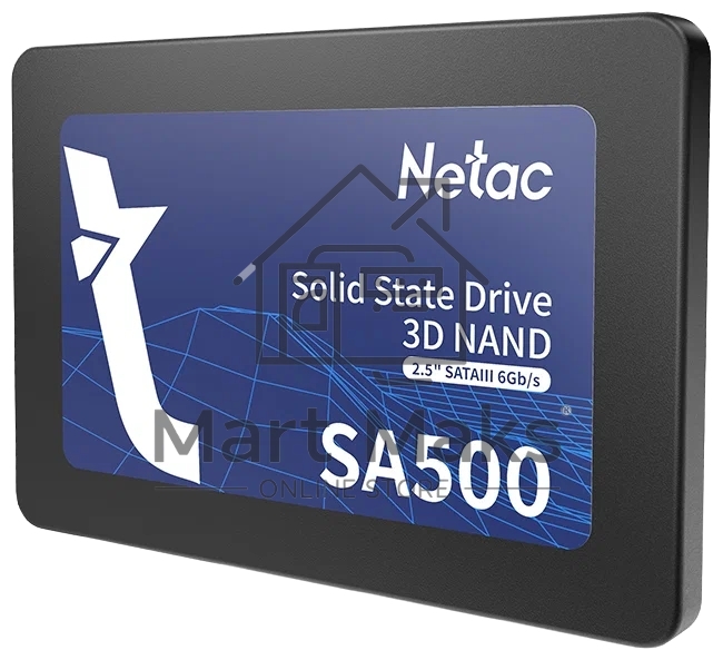 Накопитель SSD Netac SA500, 256GB, SATA III, 2.5