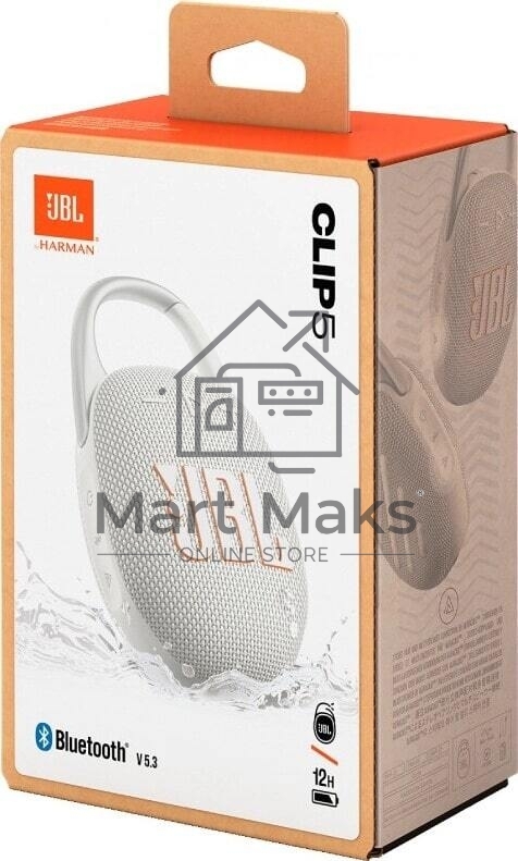 Портативная акустика JBL CLIP 5, белый