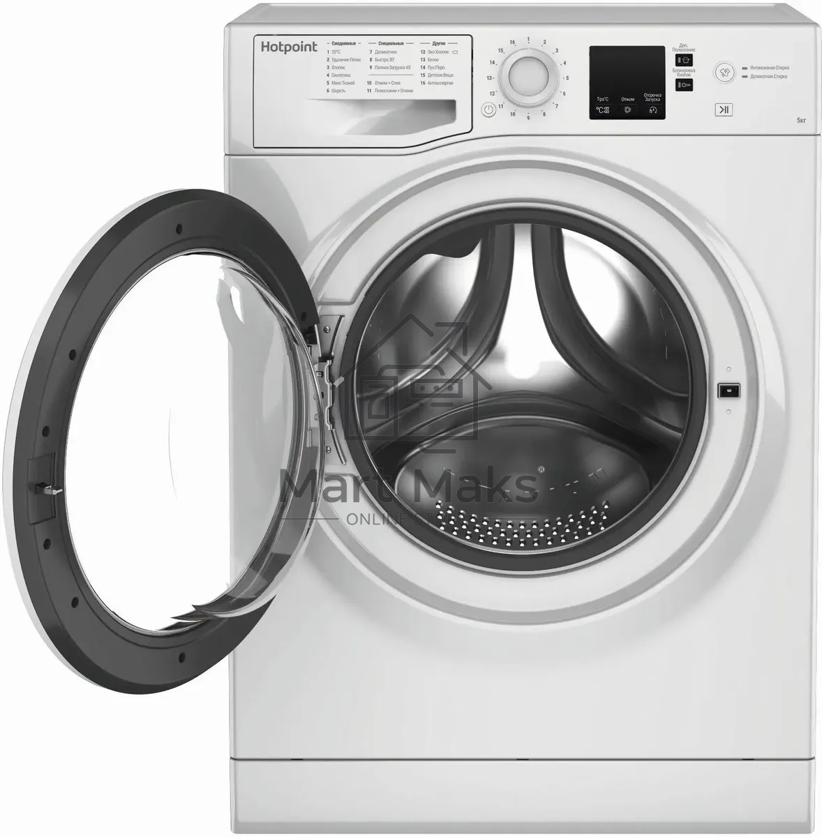 Стиральная машина Hotpoint NUS 5015 H RU белый, загр. фронтальная макс.: 5 кг 1000 об/мин класс: А