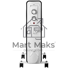 Масляный обогреватель Centek CT-6208 (13 секций) белый, 1000/1750/2500 Вт, 25 м2, 3 режима, термостат