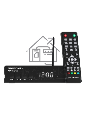 Приставка для цифрового ТВ SOUNDMAX SM-DVBT284 черный