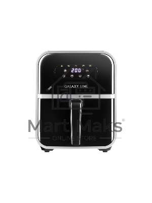 Аэрогриль Galaxy Line GL 2528, черный, электронное управление, с функцией сушки овощей и фруктов, 2000 Вт